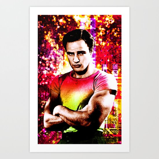 Marlon Brando, Color source 2 Art Print
