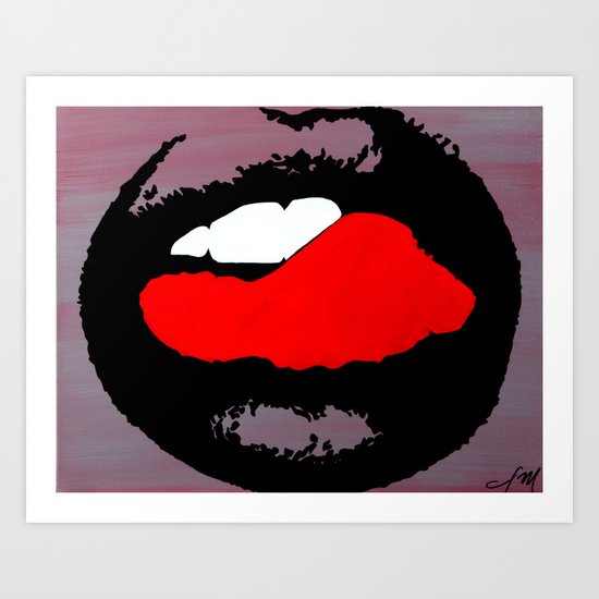 Lips Art Print