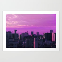 City Sunset Art Prints Society6