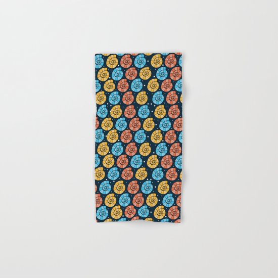 Colour Shells Pattern Hand & Bath Towel