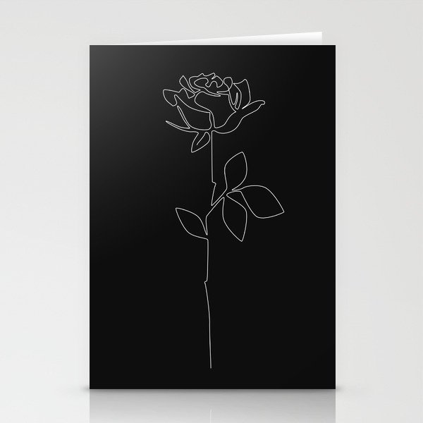 Black Rose Stationery Cards