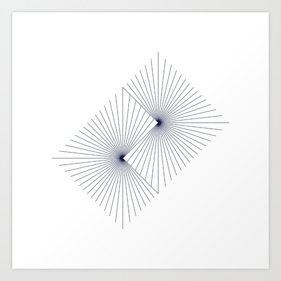 #262 Binary suns – Geometry Daily Art Print