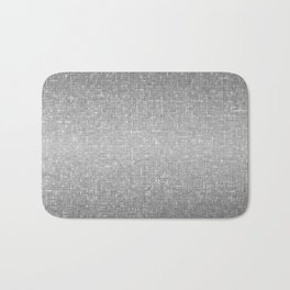 grey and white architectural glass texture look Bath Mat