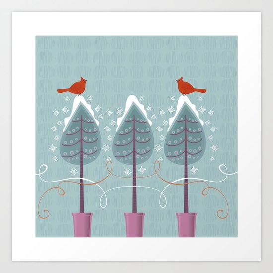 Winter Garden Art Print