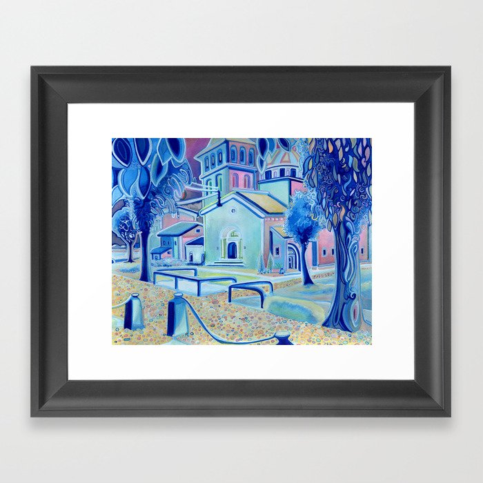 Snow in August Framed Art Print