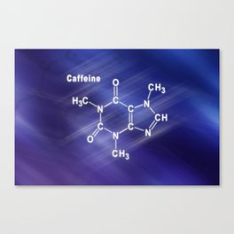 Caffeine Structural chemical formula Canvas Print