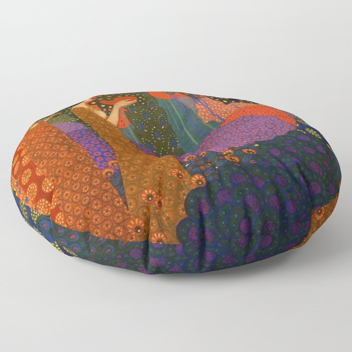 A Thousand and One Nights by Vittorio Zecchin Floor Pillow