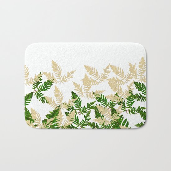PALM LEAF FERN LEAF TROPICAL Bath Mat
