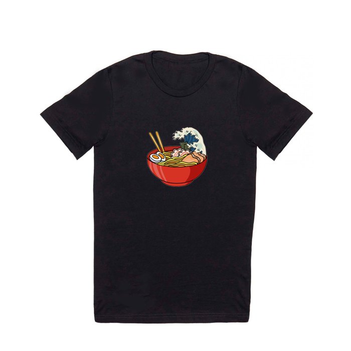 Ramen Noodles Kanagawa Japanese Wave Gift T Shirt