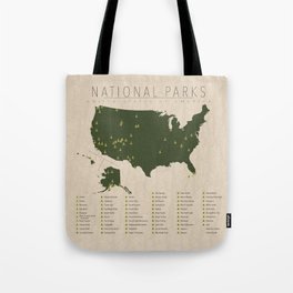 US National Parks Tote Bag