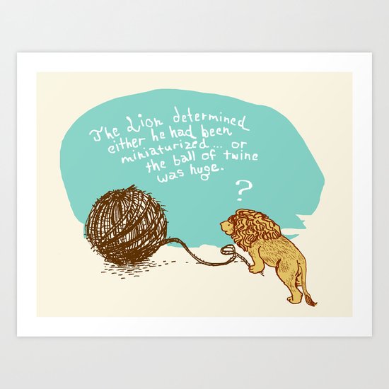 Unethical Mind Experiments on Miniaturized Animals Art Print