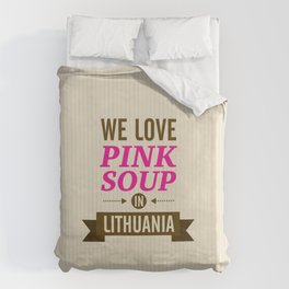 We love pink soup in Lithuania Bettbezug