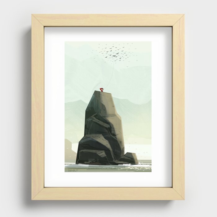 One Of The Flock Recessed Framed Print