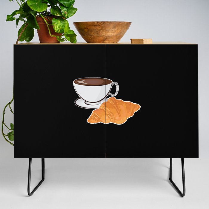 Croissant and Coffee - French Breakfast Credenza