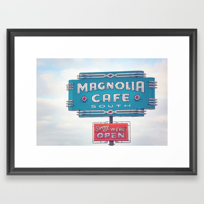 Magnolia Cafe Austin Texas Framed Art Print
