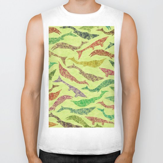 Extinct Marine Lizard II (Plotosaurus, Globidens, Platecarpus, Tylosaurus) Biker Tank