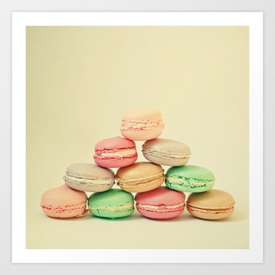 French Macarons Art Print