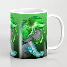Dark elf in shades of green Coffee Mug