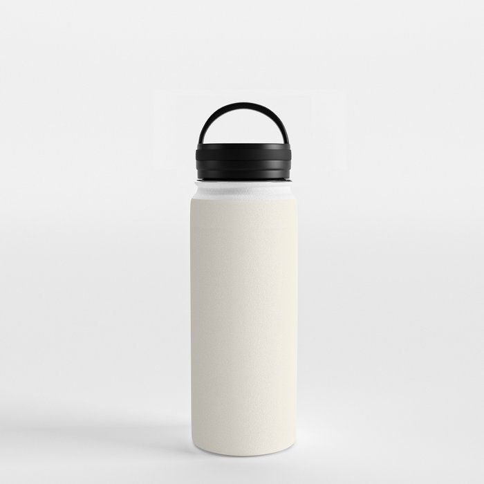 Solid Cream (Off White) Water Bottle
