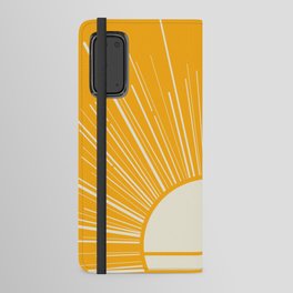 Sunshine Yellow Geometric Android Wallet Case