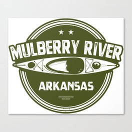 Mulberry River Arkansas Kayaking Canvas Print