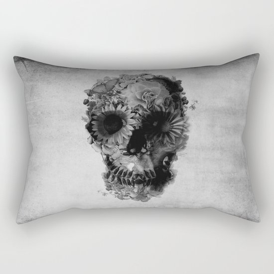 Skull 2 / BW Rectangular Pillow
