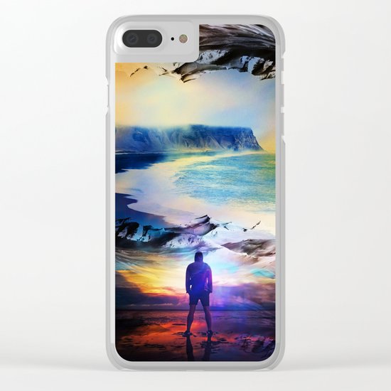 Edge Of Time Clear iPhone Case