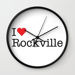 I Heart Rockville, MD Wall Clock