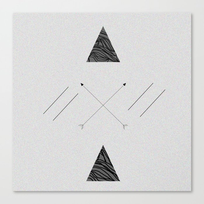 Arrows laced with Noise Canvas Print