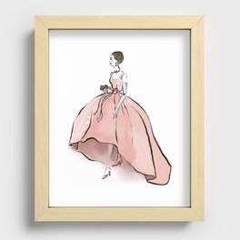 fashion illo july 17 Recessed Framed Print