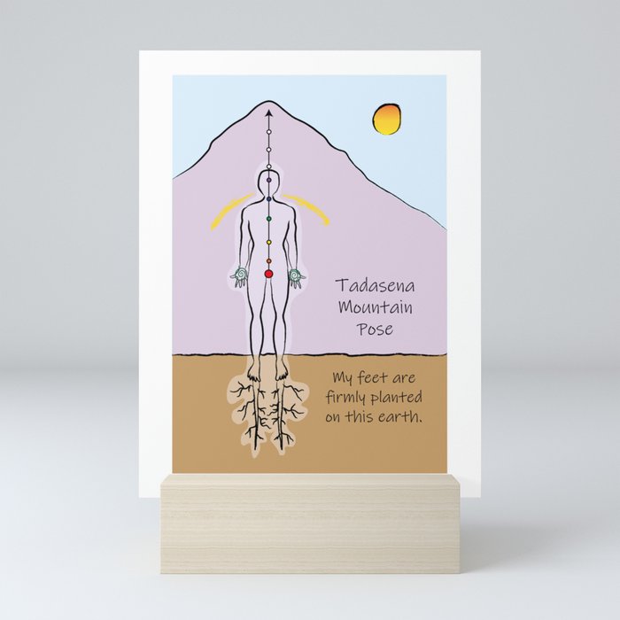 Tadasena, Mountain Pose Mini Art Print