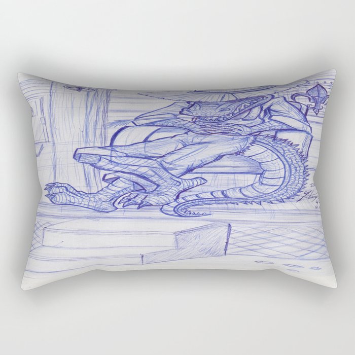 The Cajun Gator_Chillaxing Rectangular Pillow