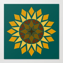 Native Sunflower Canvas Print