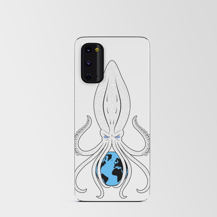 Octopus taking over - White  Android Card Case