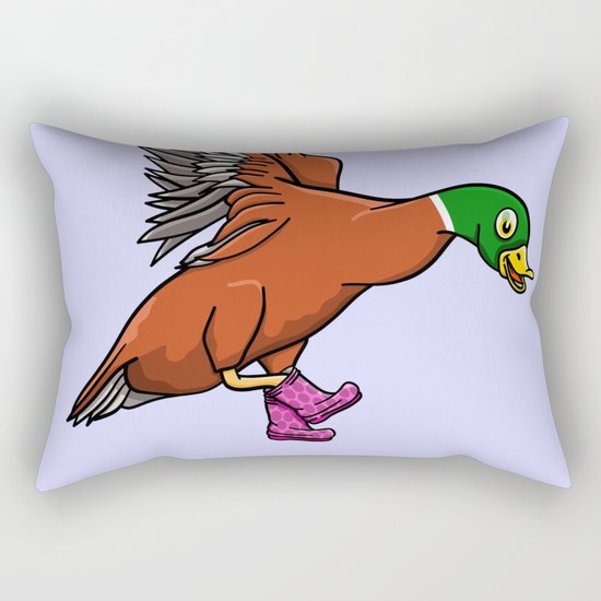 Duck Boots Rectangular Pillow