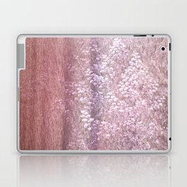 rusty pink shimmering ivy wall Laptop Skin