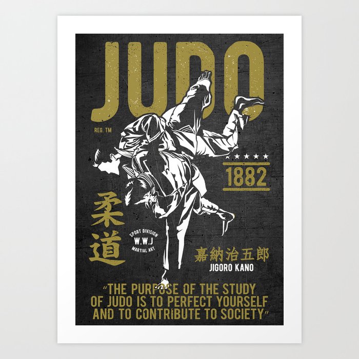 Judo, Jigoro Kano Quote Art Print