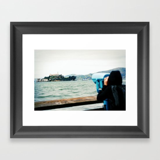 The View from Here: Alcatraz Framed Art Print