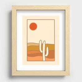 Desert Dreams (Gold) Recessed Framed Print