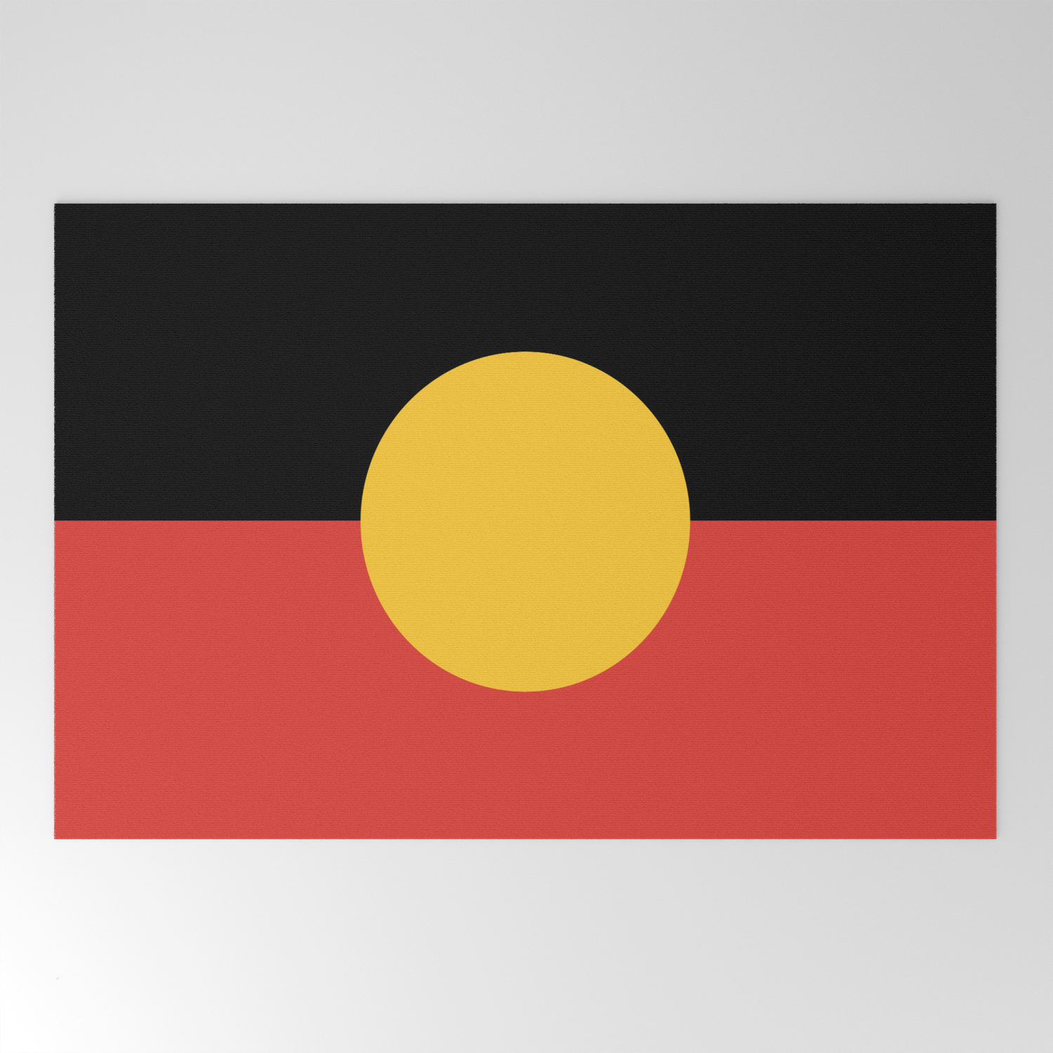 Australian Aboriginal Flag Welcome Mat By Homestead Society6