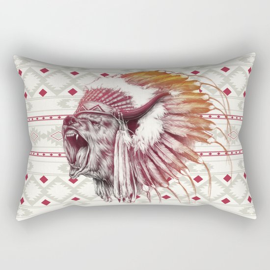 Chief Bear Rectangular Pillow