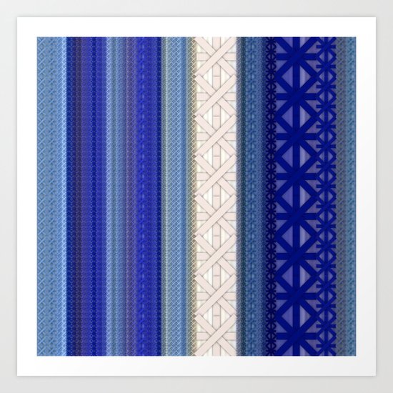 Blue Art Print