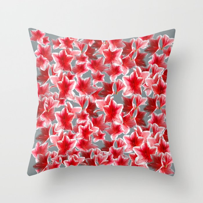 Pink Blossoms Pattern  Throw Pillow