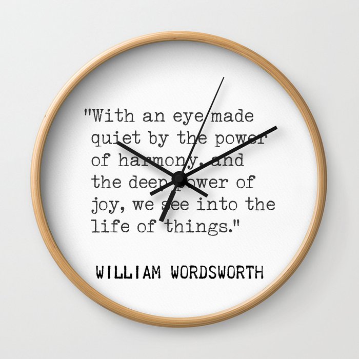William Wordsworth Wall Clock