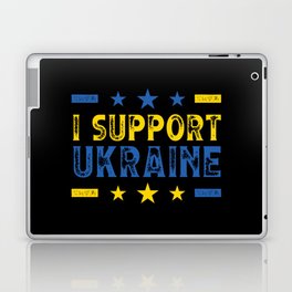 Save Ukraine save humanity Ukrainian colors Laptop Skin