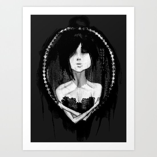 GothLoli (ゴスロリ) Art Print