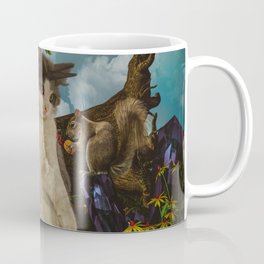 Cute unicorn cat with squirrle Coffee Mug