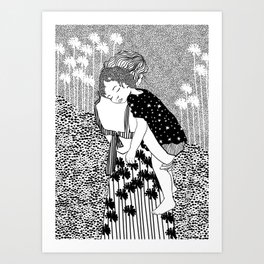 Mother and child, Motherhood,  inspired by Gustav Klimt Art Print