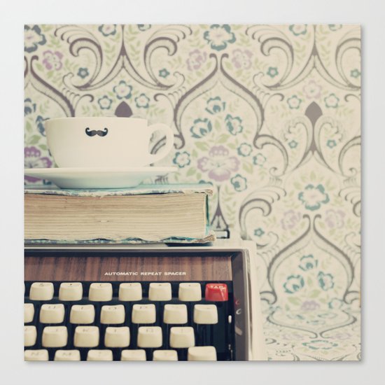 Type and Coffee Canvas Print