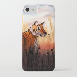 aesthetic tiger landscape  iPhone Case
